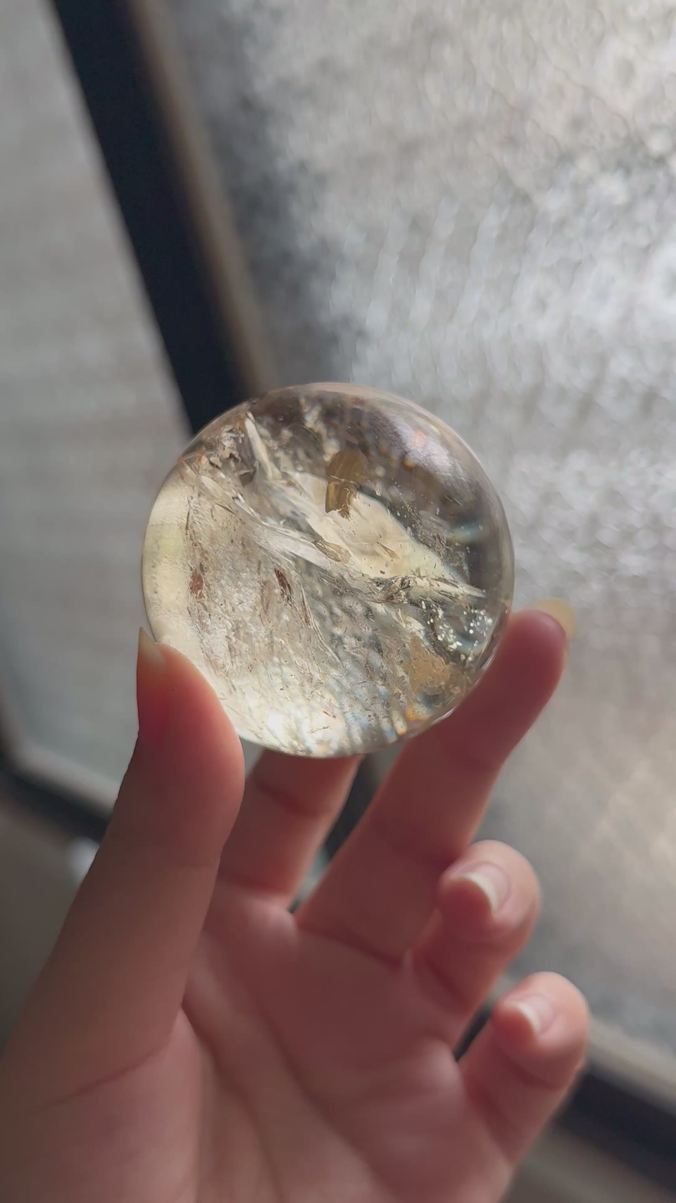 Natural Tibetan citrine sphere